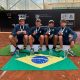 Foto: da esq. para dir. Ivan Cressoni (capitão), Livas, Thiago Santanna e Vialle / Crédito: ITF