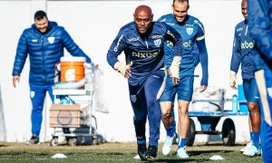 Vagner Love no treinamento do Avaí (Foto: Leandro Boeira/Avaí F. C.)