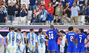 França x Argentina decidiram um dos semifinalistas (Foto: Divulgação/FFF)