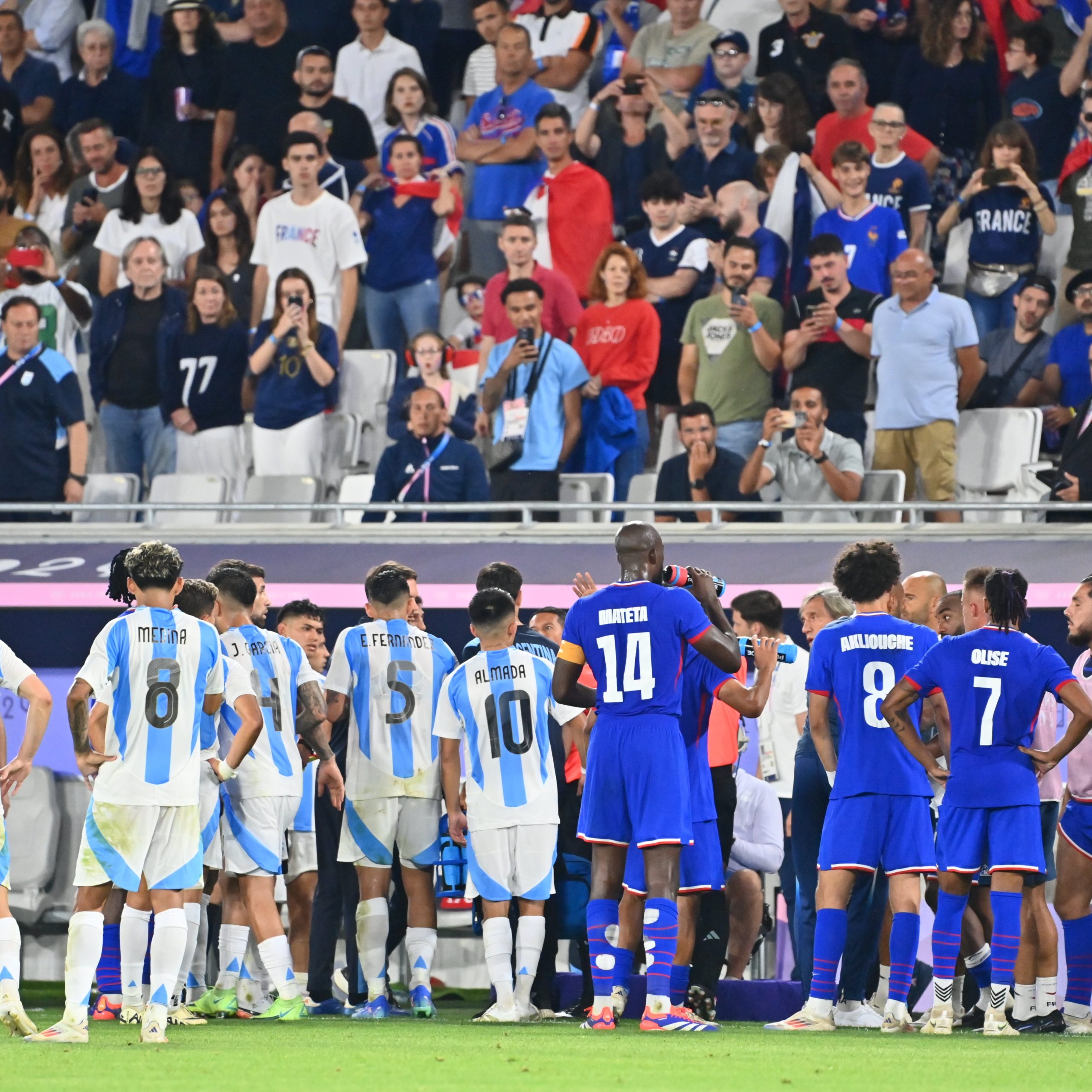 França x Argentina decidiram um dos semifinalistas (Foto: Divulgação/FFF)