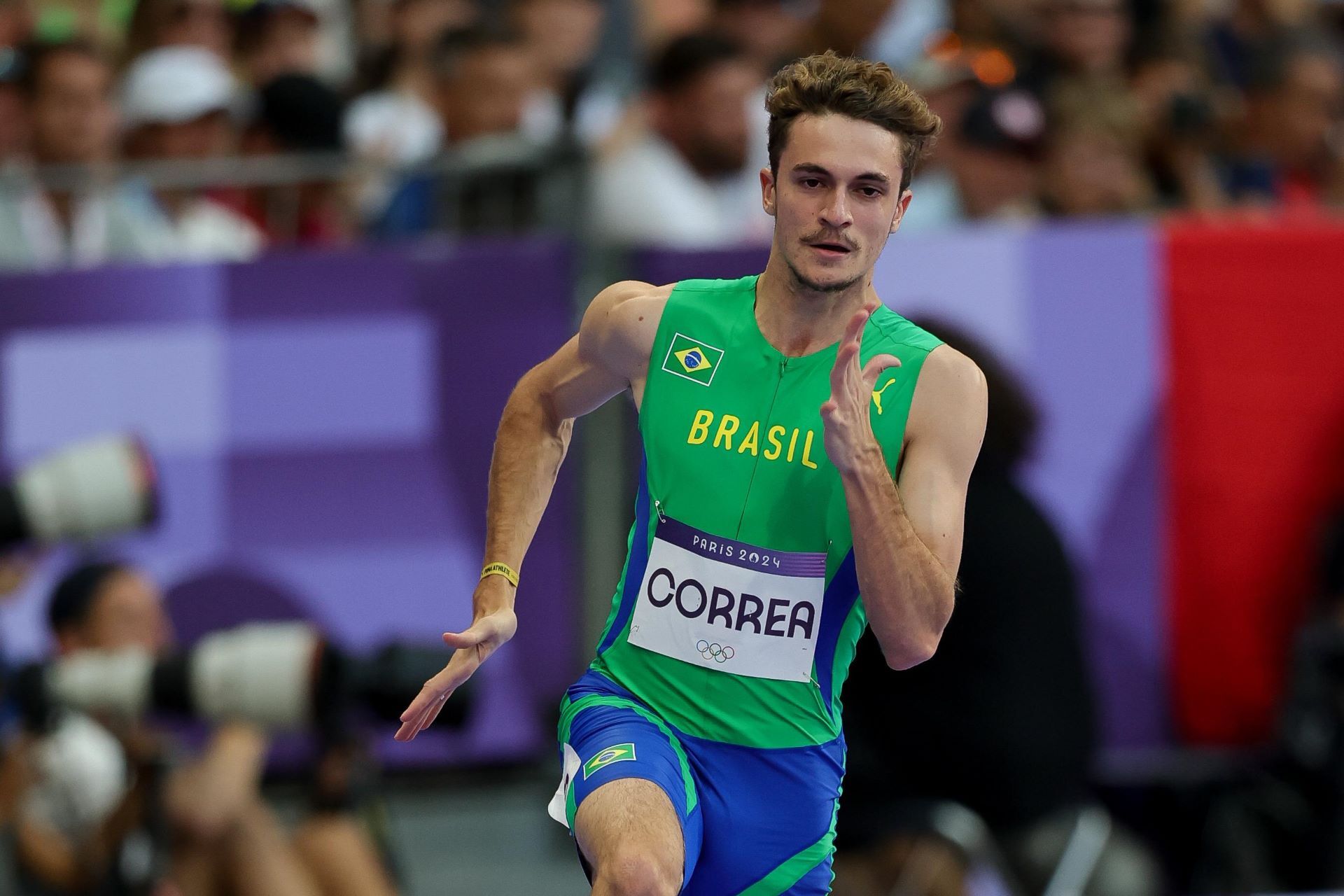 Renan Gallina é semifinalistas dos 200m (Foto: Wagner Carmo/CBAt)