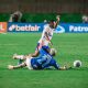 Cruzeiro e Fortaleza em ação no Estádio Kleber Andrade. (Foto: Matheus Lotif/Fortaleza EC)