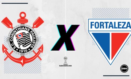 O Corinthians recebe o Fortaleza na Neo Química Arena nesta terça-feira (24), partida válida pelo jogo de volta das quartas de final da Copa Sul-Americana. (Foto: Arte Esporte News Mundo)