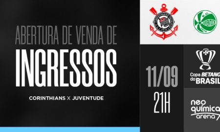 Corinthians divulga informações sobre venda de ingressos para jogo da Copa do Brasil. (Foto: Divulgação/Corinthians).