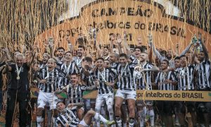 Festa do bicampeonato da Copa do Brasil. Foto: Pedro Souza/Atlético-MG