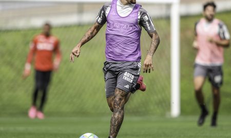 Cria atleticana pode completar cem jogos diante do São Paulo. Foto: Paulo Henrique França | Atlético-MG