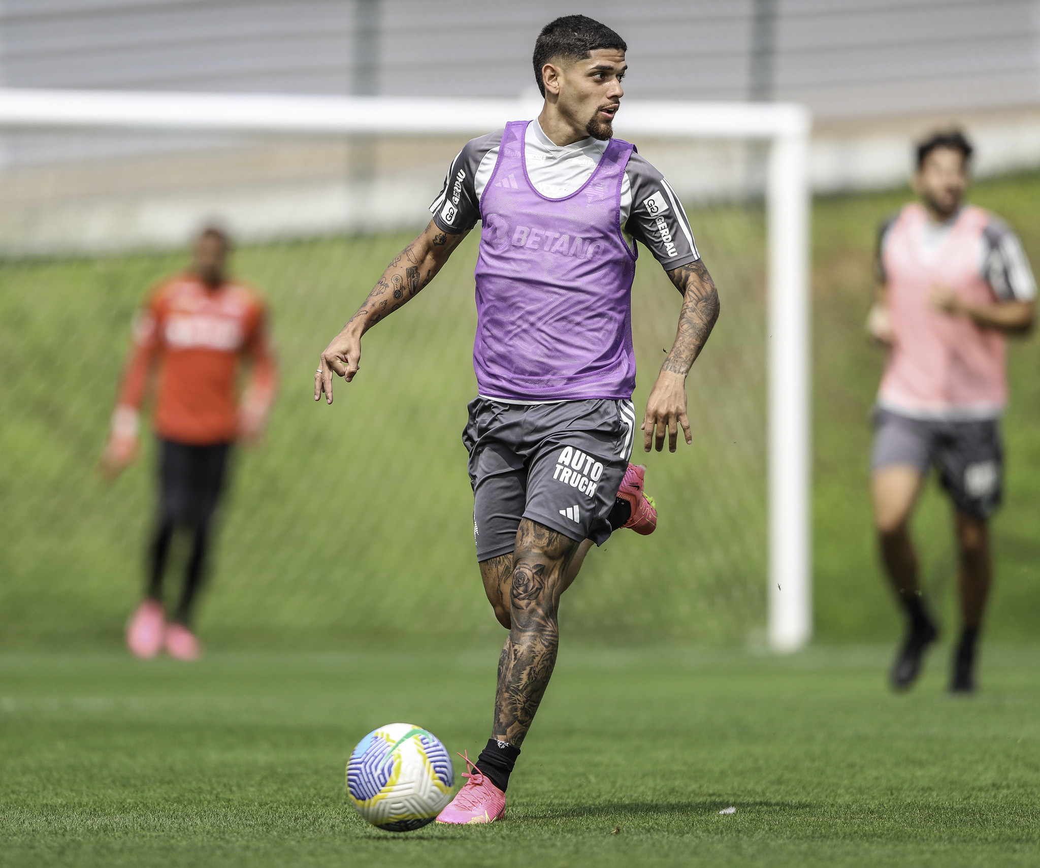 Cria atleticana pode completar cem jogos diante do São Paulo. Foto: Paulo Henrique França | Atlético-MG