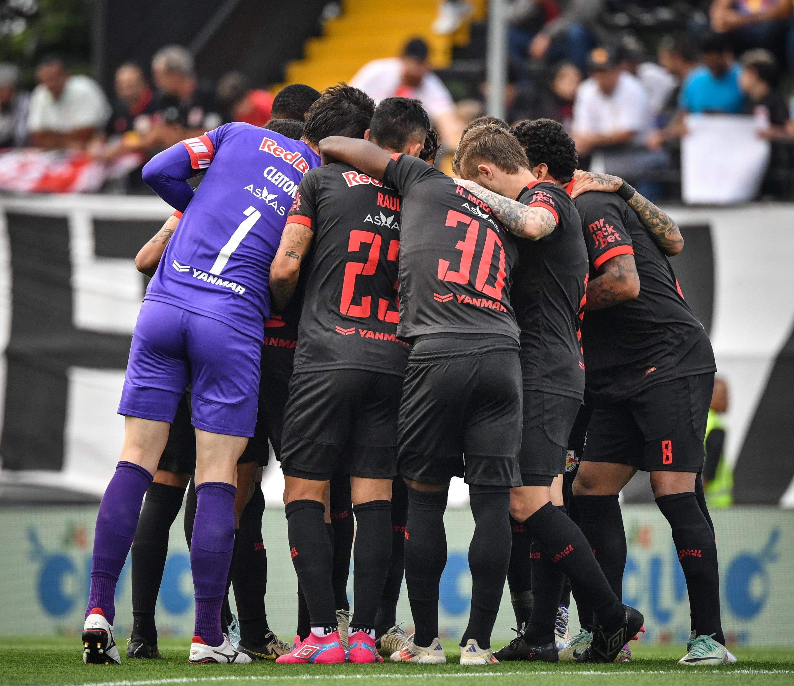 Jogadores do Red Bull Bragantino. (Foto: Ari Ferreira/Red Bull Bragantino)