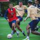 Jogadores no treinamento (Photo by Erico Leonan)