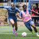 Barreal e Gasolina treinaram na Toca da Raposa. (Foto: Gustavo Aleixo/Cruzeiro)