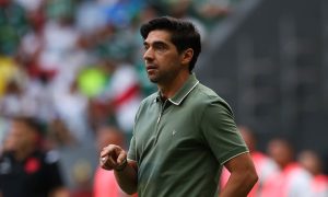 Abel Ferreira durante vitória do Palmeiras sobre o Vasco da Gama. (Foto: Cesar Greco/Palmeiras).