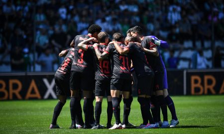 Jogadores do Red Bull Bragantino. (Foto: Ari Ferreira/Red Bull Bragantino)