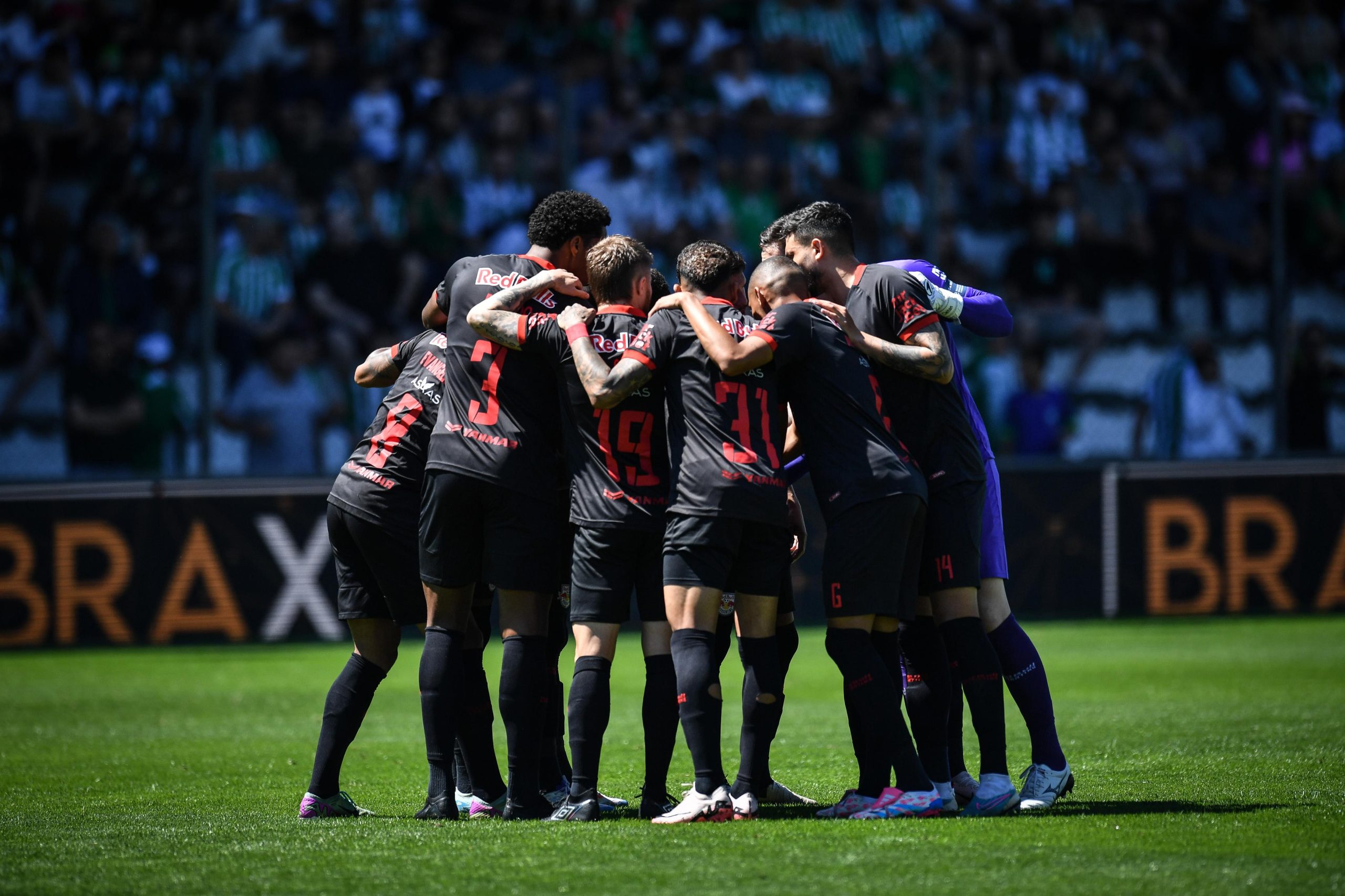 Jogadores do Red Bull Bragantino. (Foto: Ari Ferreira/Red Bull Bragantino)