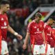 Jogadores do Manchetester United após derrota para o Tottenham. (Foto: Michael Regan/Getty Images)