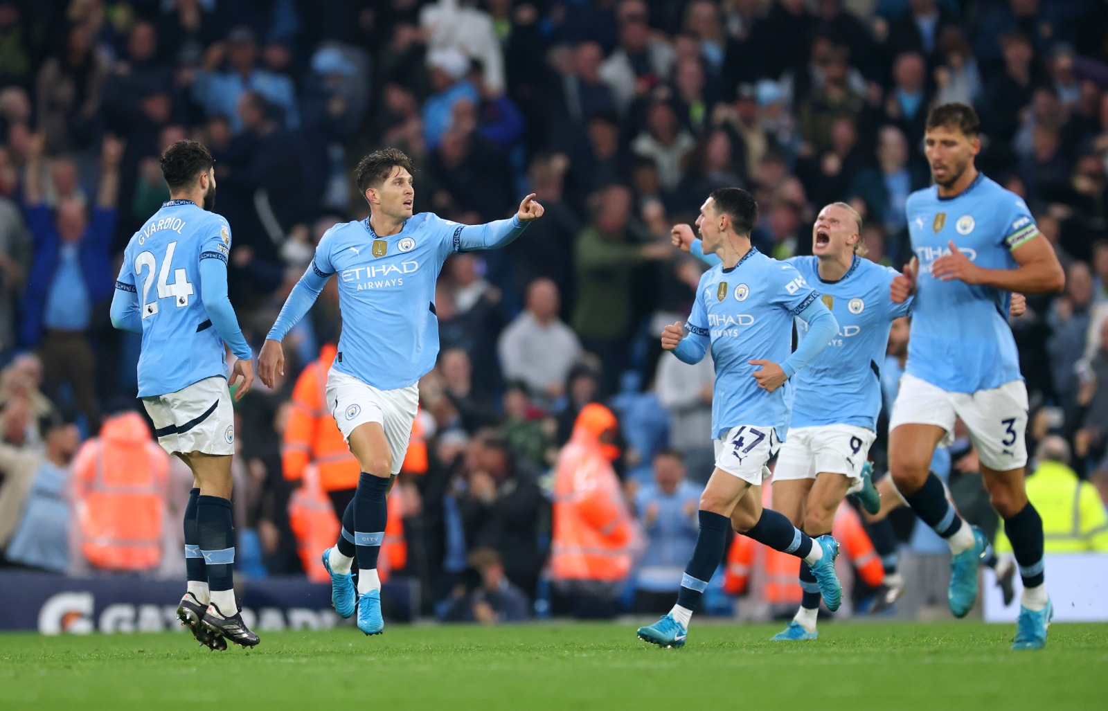 Manchester City comemorando. (Foto: Carl Recine/Getty Images)