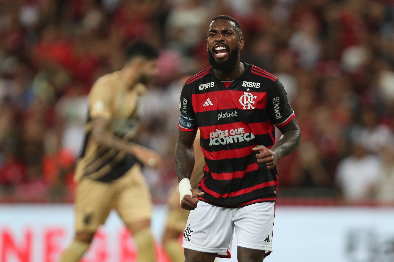 Gérson faz o gol do Flamengo, vitória do rubro-negro (Photo by Wagner Meier/Getty Images)