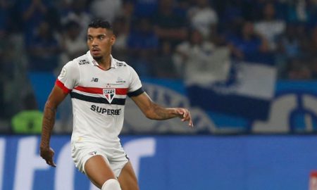 Ruan no São Paulo em 2024 (Foto: Rubens Chiri/Saopaulofc.net)