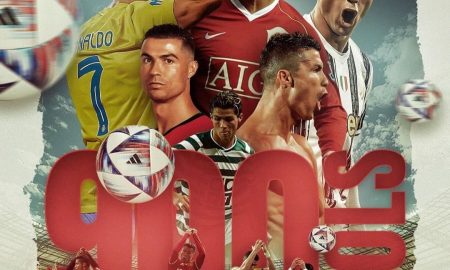 Publicação do influenciador exaltou 900 gols de Cristiano Ronaldo no Instagram (Foto: Reprodução)