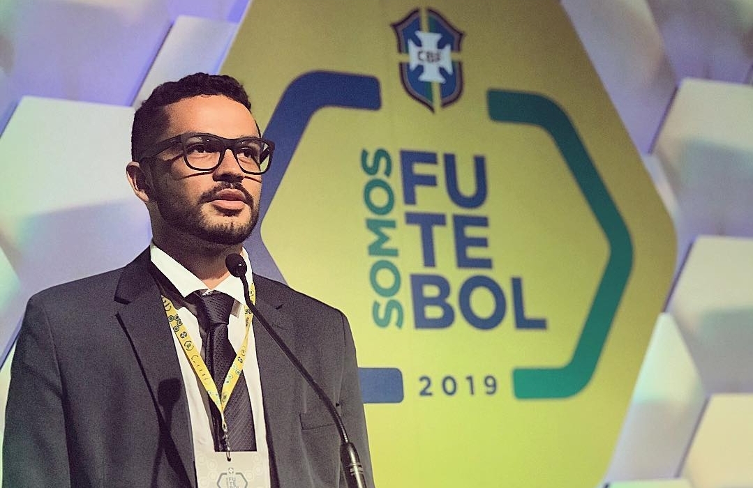 Caio Palma na CBF (Foto: Arquivo pessoal)