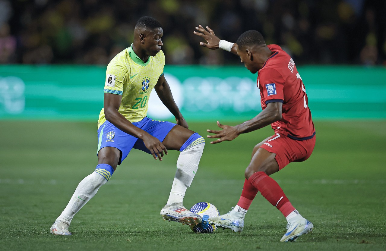 Luiz Henrique contra o Equador (Foto: Rafael Ribeiro/CBF)