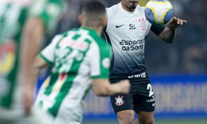 Matheus Bidu vibra com classificação do Corinthians na Copa do Brasil. (Foto: Rodrigo Coca/Agência Corinthians).