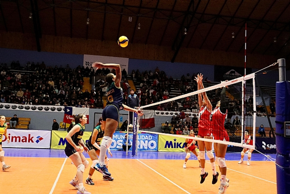 Brasil vence a segunda no Sul Americano sub-21 de vôlei