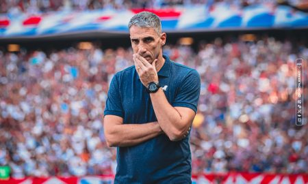 O treinador argentino, Juan Pablo Vojvoda. (Foto: Matheus Lotif/Fortaleza EC)