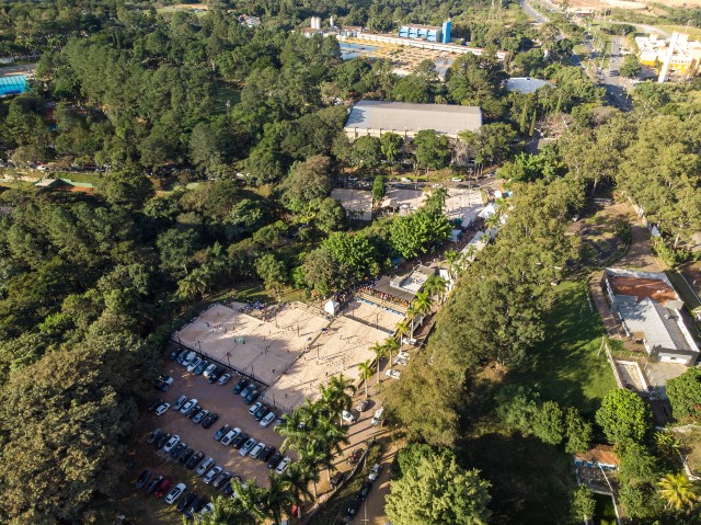 Foto: Vista Aérea do CT Lucas Sousa - Clube Cultura em Campinas (SP) (Foto: @workaholicris)