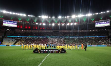 Ed Sheeran assiste Fluminense no maracanã (Foto: Wagner Meier/Getty Images)