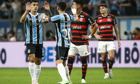 Grêmio conseguiu importante vitória (Foto: Pedro H. Tesch/Getty Images)