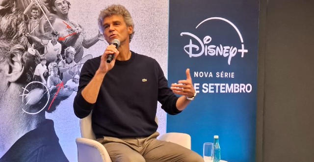 Guga no lançamento de documentário (Foto: Divulgação)