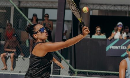 Isadora Simões de preto e Julia Nogueira de cinza (Foto: Isabela Cantieri)