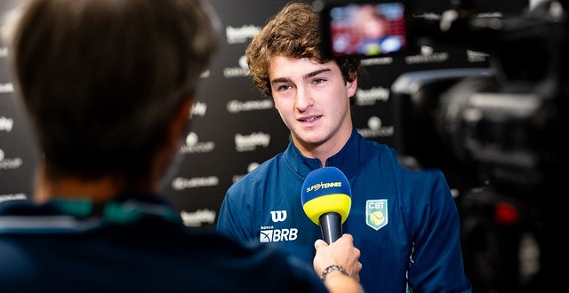 João Fonseca durante entrevista na segunda-feira / Foto: Green Filmes/CBT