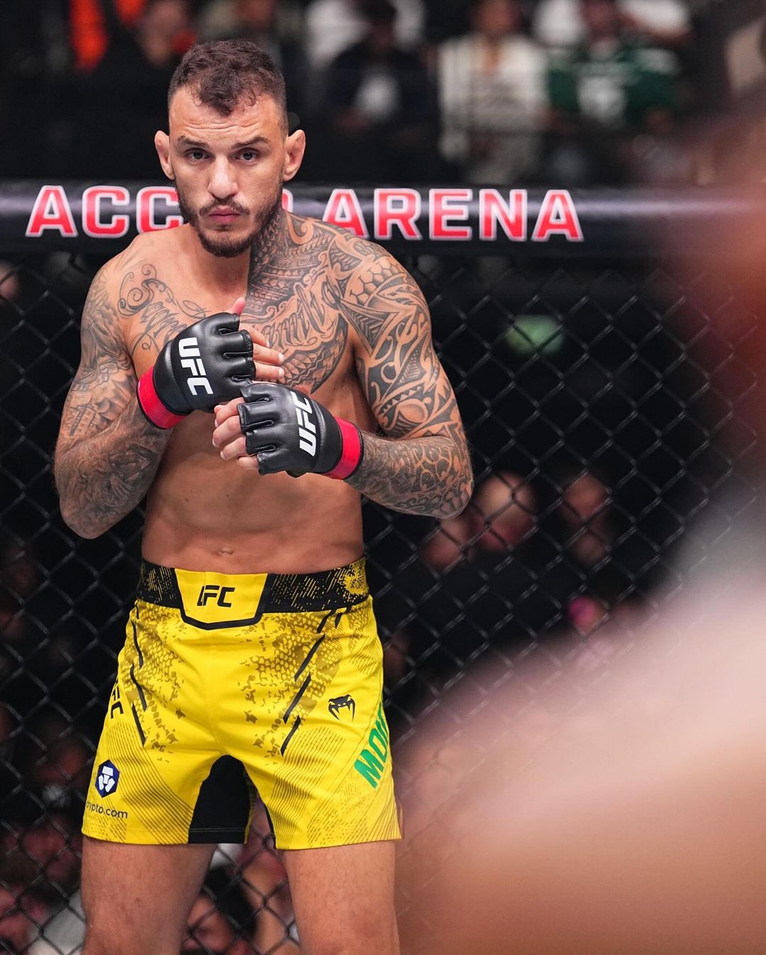 Renato Moicano venceu luta principal do UFC Paris (Foto: Divulgação/Instagram UFC)