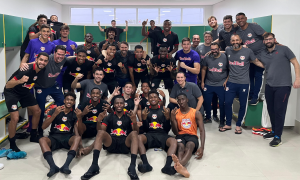 Jogadores do time Sub-23 do Red Bull Bragantino. (Foto: Bruno Sousa/Red Bull Bragantino)