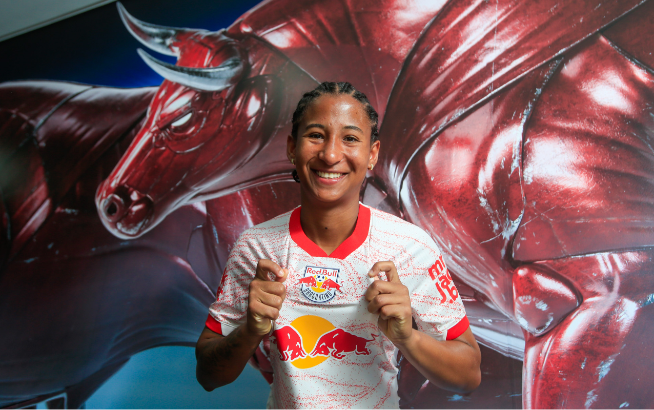 Emilli, nova jogadora do time feminino do Red Bull Bragantino. (Foto: Fernando Roberto/Red Bull Bragantino)