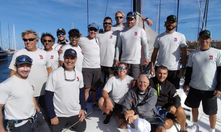 Brasileiros ficaram em terceiro lugar na Les Voiles de Saint-Tropez (Foto: Divulgação)