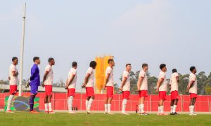 Jogadores do time Sub-20 do Red Bull Bragantino. (Foto: Fernando Roberto/Red Bull Bragantino)