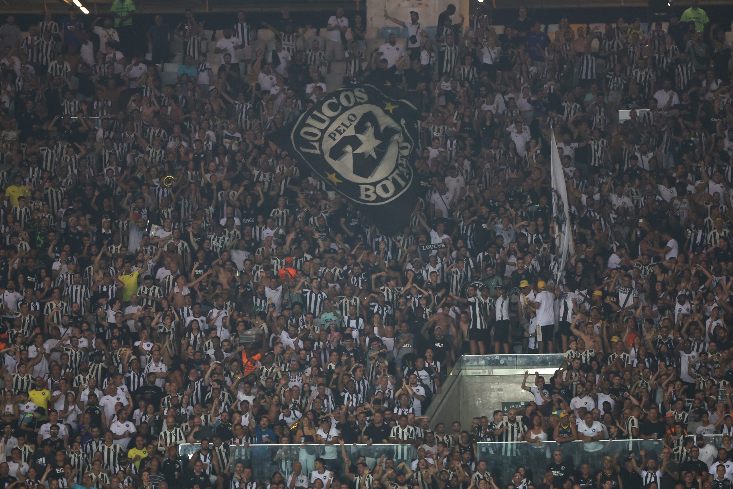 Torcida do Botafogo na partida contra o Fluminense (Foto: Vítor Silva/Botafogo)