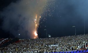 Torcida do Botafogo contra o São Paulo. (Foto:Foto: Vitor Silva/Botafogo)