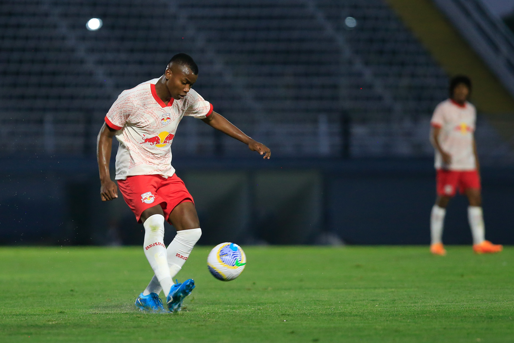 Caicedo, jogador do time sub-23 do Red Bull Bragantino. (Foto: Fernando Roberto/Red Bull Bragantino)