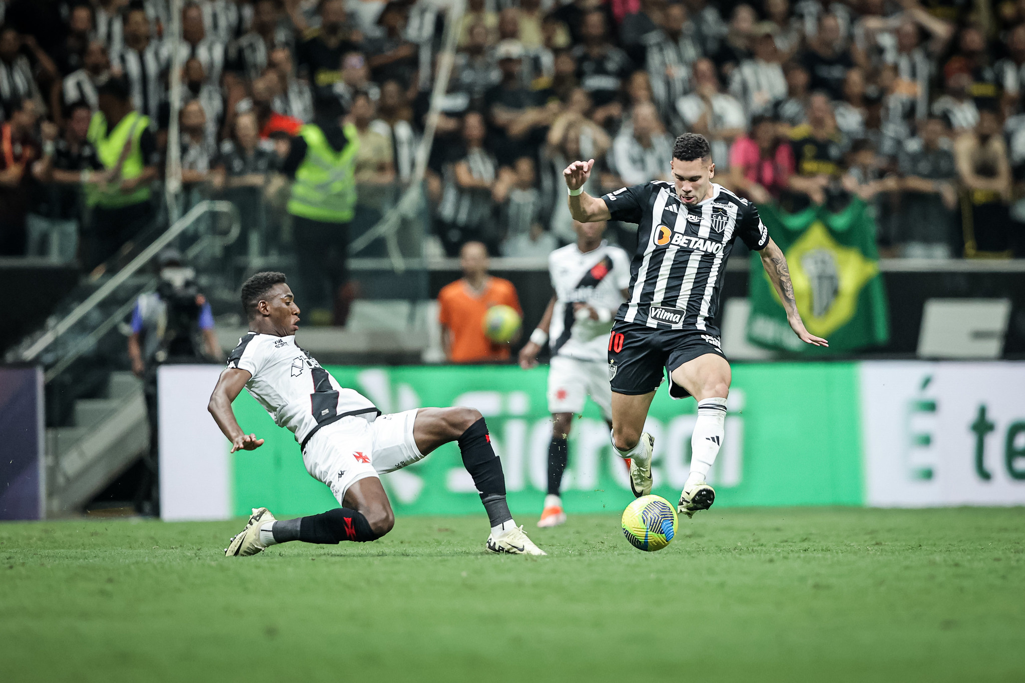 O Atlético-MG vem de quatro jogos de invencibilidade enquanto que o Vasco não vence há sete partidas. Foto: Pedro Souza | Atlético-MG