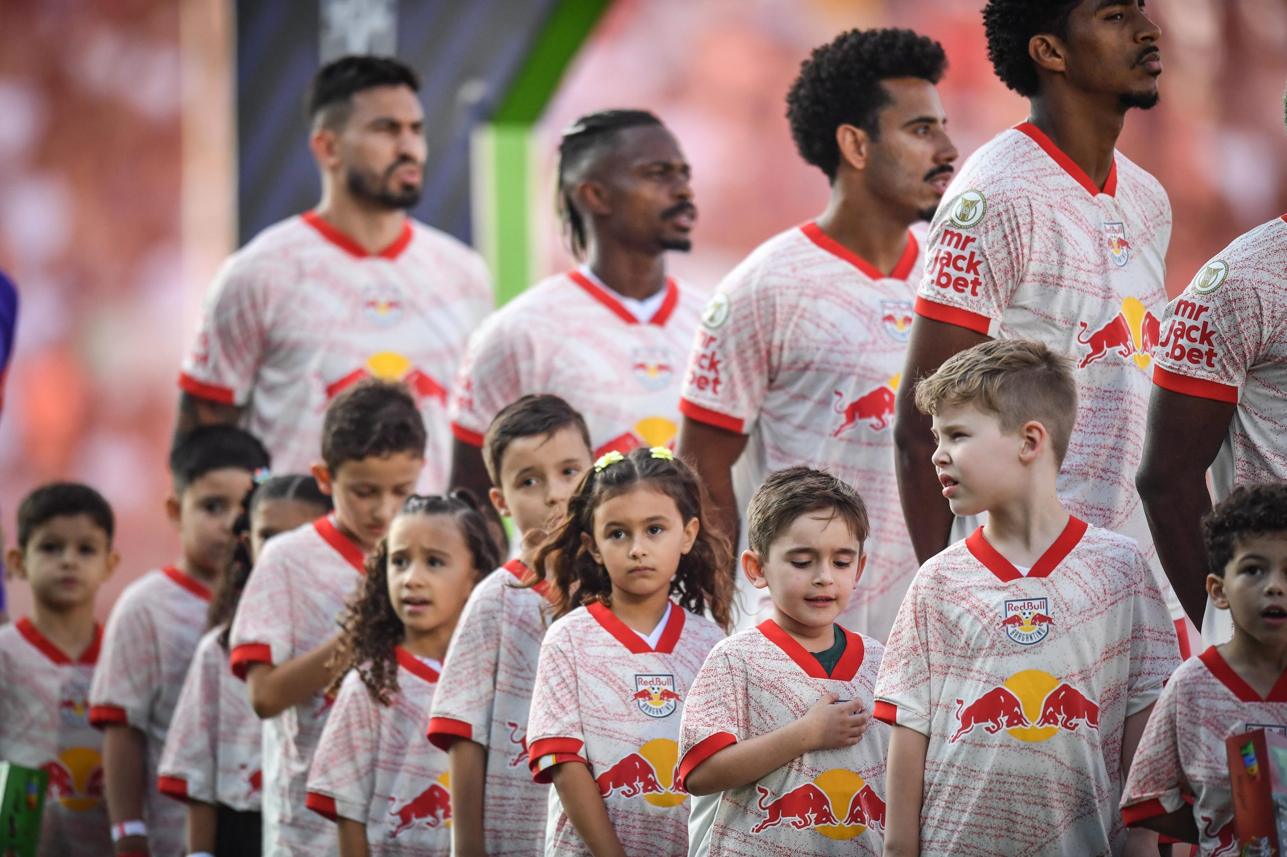 Jogadores do Red Bull Bragantino. (Foto: Ari Ferreira/Red Bull Bragantino)