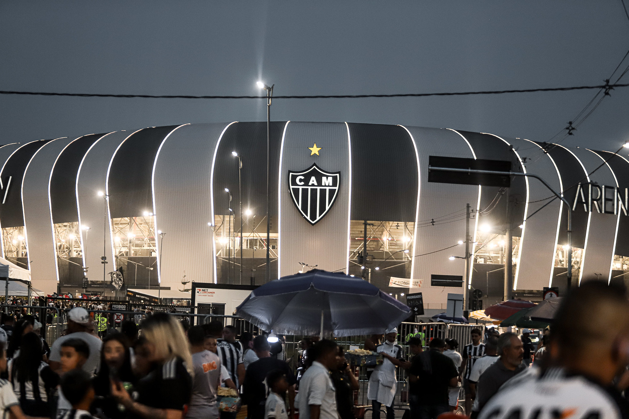 Desde que foi inaugurada, a Arena MRV se tornou um grande trunfo esportivo do Atlético-MG. Foto: Pedro Click|Atlético-MG