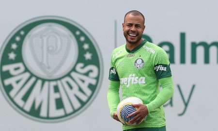 Lateral-direito Mayke durante treino desta quinta-feira(10). (Foto: Cesar Greco/Palmeiras).