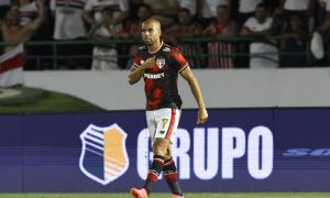 Lucas Moura comemora gol pelo São Paulo (Créditos: Rubens Chiri / São Paulo FC)