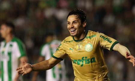 Raphael Veiga brilhou e marcou três gols (Foto: Cesar Greco/Palmeiras/by Canon)