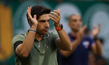 Técnico Abel Ferreira em partida (FOTO: CESAR GRECO)