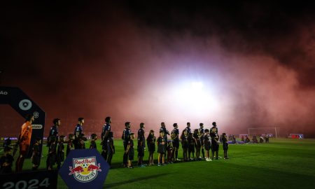 Jogadores do Red Bull Bragantino. (Foto: Ari Ferreira/Red Bull Bragantino)