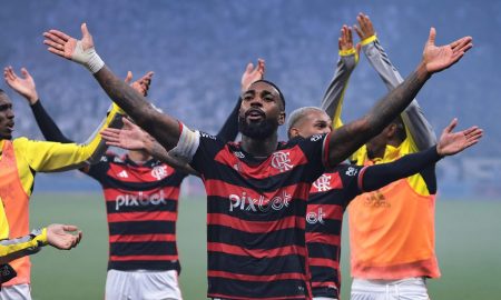 Flamengo na Final (Foto: Ettore Chiereguini/AGIF)